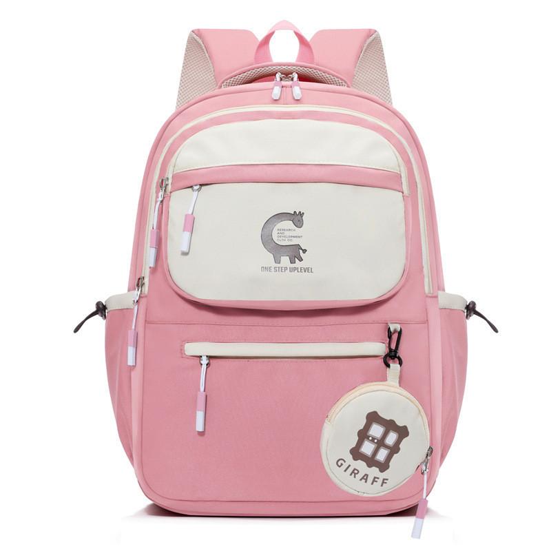 Cute And Spacious Childrens Backpack For School Oxford Cloth With Curved Shoulder Straps