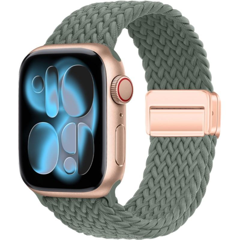 Case+Braided Strap For Apple Watch Bands 40mm 45mm 41mm 44mm 46mm 42mm magnetic correa Bracelet iWatch series se 3 6 7 8 9 10 11