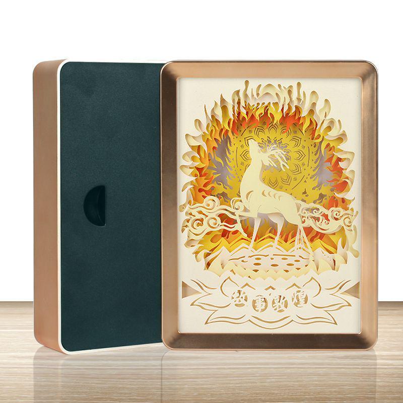 Dunhuang Heritage 3D Laser Cut Paper Night Light Ornament