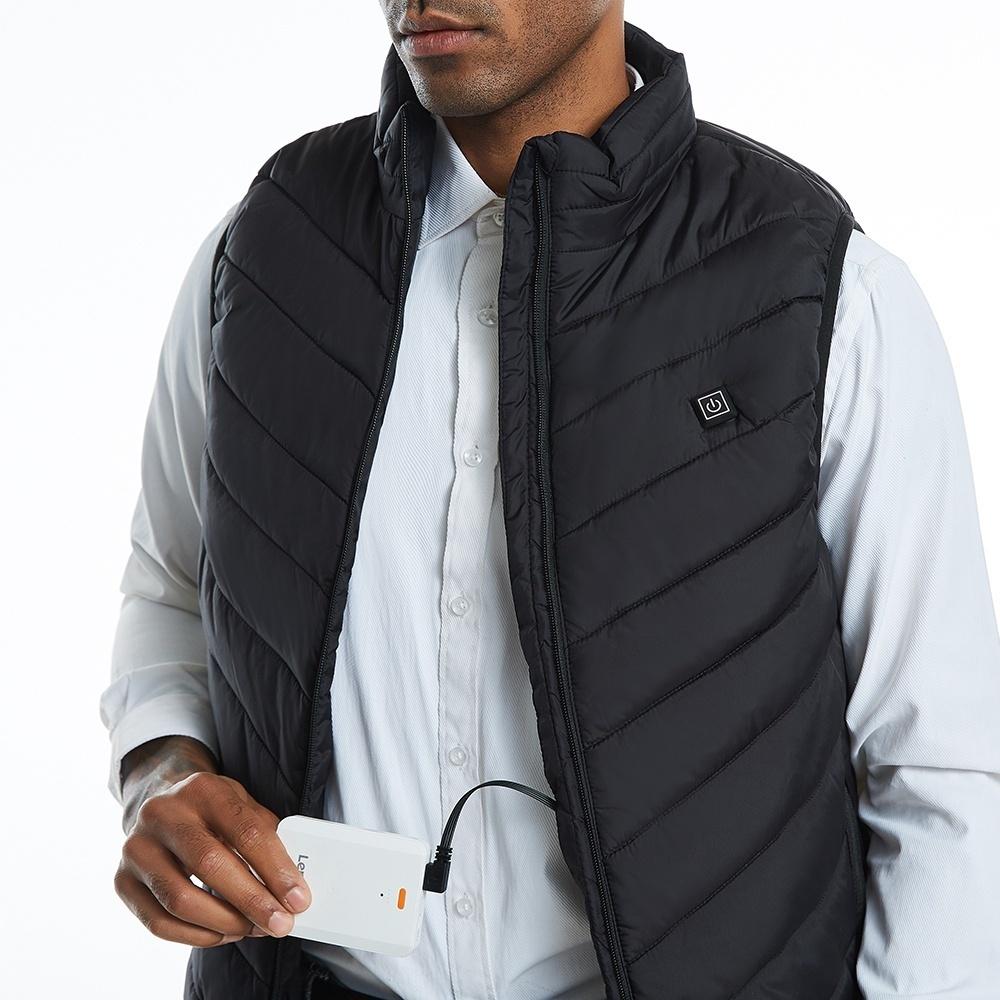 USB Electric Winter Heated Men Women Warm Vest Heating Coat Jacket Clothing Skiing