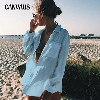Blusa Plus Size Feminina Saída de Praia Cardigan Sexy Camisa de Sol Vestido de Férias Biquíni Saída de Praia