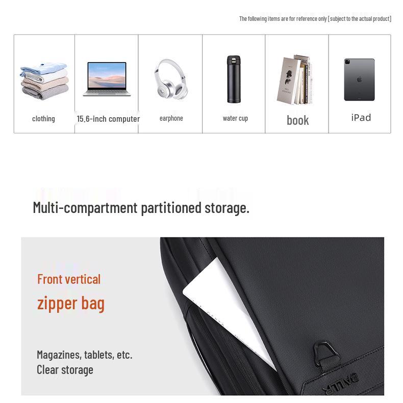 Men's Fashion Multi-pocket Laptop Backpack - Large Capacity, Commuter-friendly
