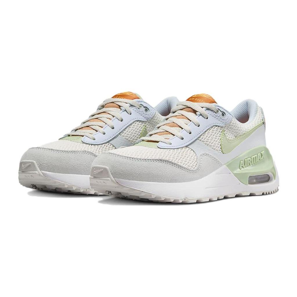 Nike Air Max SYSTM GS Phantom Honeydew Kids Sneakers White Football-Grey Amber-Brown DQ0284-006