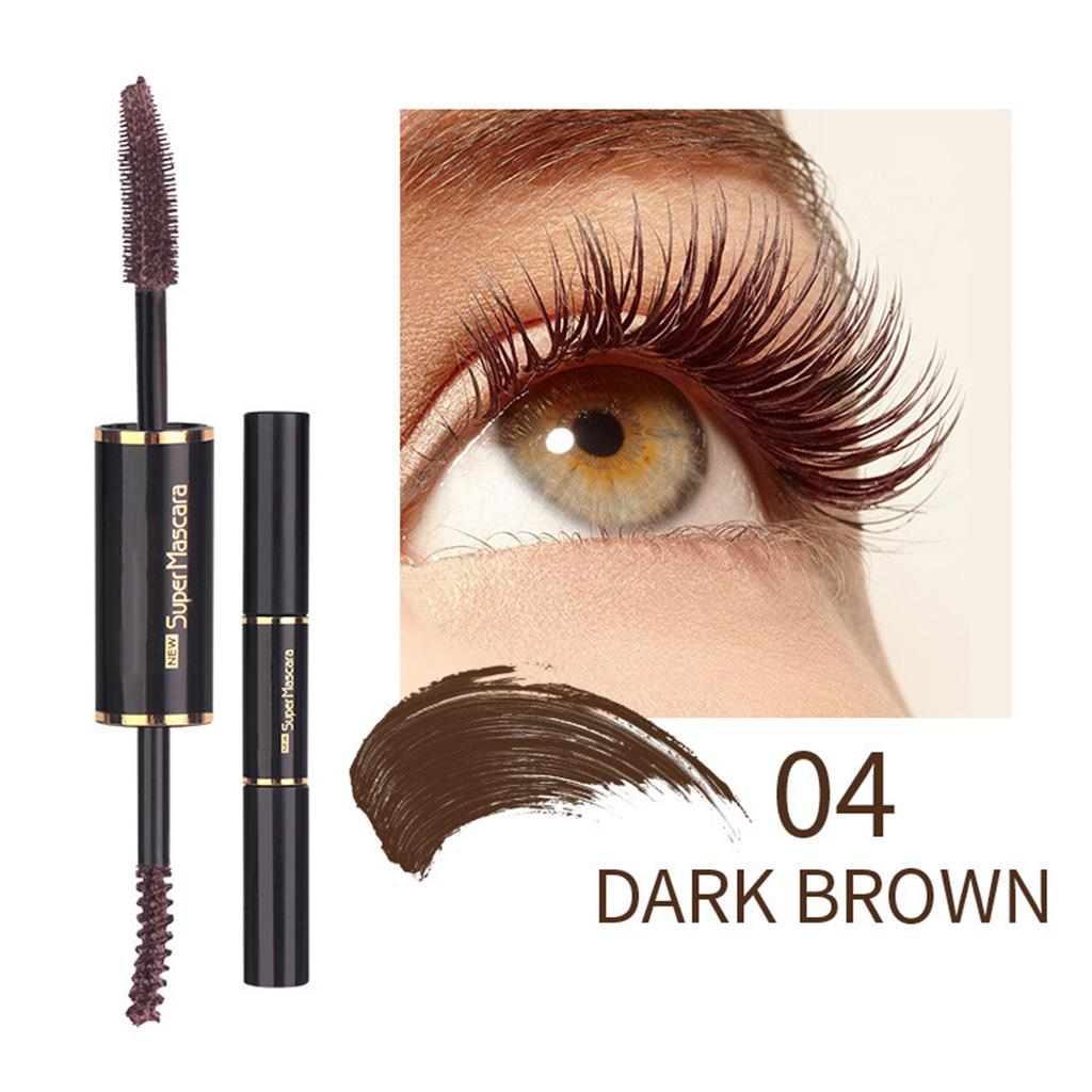 Double-head Colored Mascara for Women – Small and Large Brushes, Smudge-resistant for Enhanced Eye Makeup