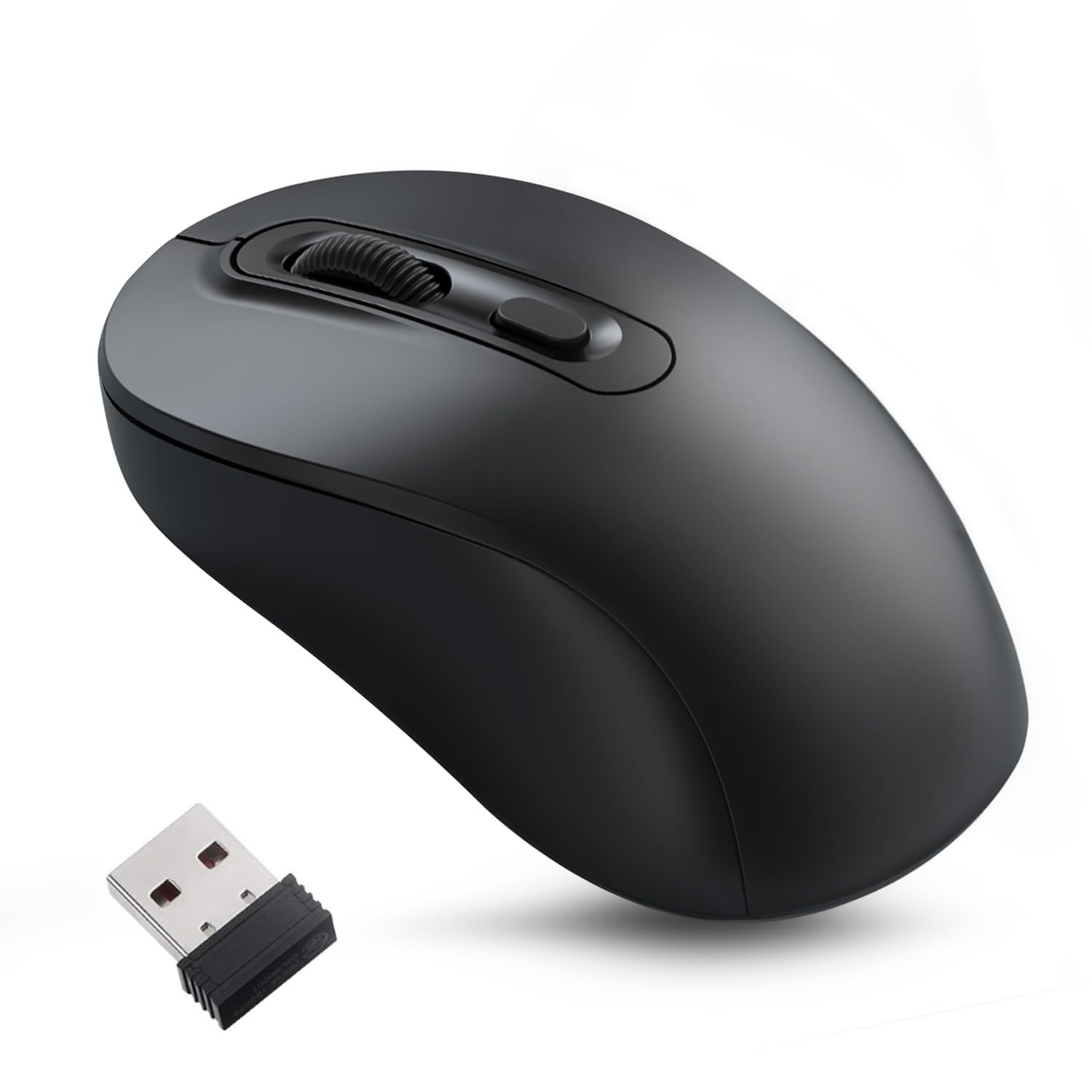 

Wireless Mouse, Bluetooth 2.4GHz, Quiet, Compact, Instant Connection, Type-C Rechargeable, Energy-Saving, Optical, High Precision, High Sensitivity,