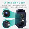 ELECOM Mouse Wireless (Receiver Included) M Size 3 Buttons BlueLED EPRIM Black M-DY12DBXBK