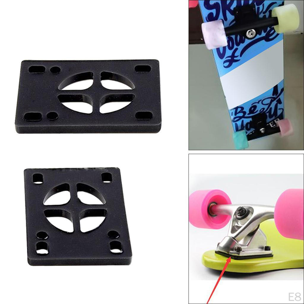 1 pár longboardových podložek Skateboardový tlumič pro montáž na nákladní automobil Dospělí Děti Outdoor