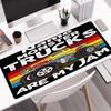 Custom Name Truck Theme Mouse Pad, Non Slip Rubber Base, Multifunctional Office & Home Decor, Perfect for Workspace Personalization.