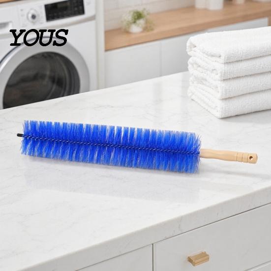 Energy Efficient Dust Brush Fan Cleaning Brush, Reusable Collector, Non-Detachable Bendable Design, Cobweb Remover Multifunctional Removal for Blinds