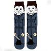 Men's Large-sized Mid-calf Cotton Socks In The "Animal Life" Series Theme, Featuring Trendy Socks.