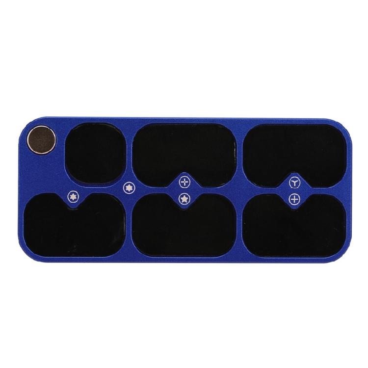 

Rubber Aluminum Magnetic Tool Organizer Tray With 6 Sections Classifying Small Objects Build DIY Enthusiasts For Repairs 1