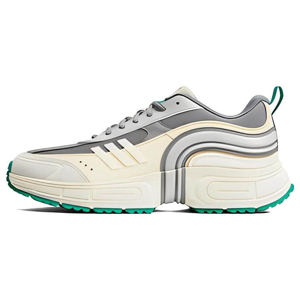 Adidas Neo Fantasy Flow Woven Classic Slip-Resistant Durable Lightweight Low-Top Casual Shoes Unisex Casual Shoes Gray Green HQ4606