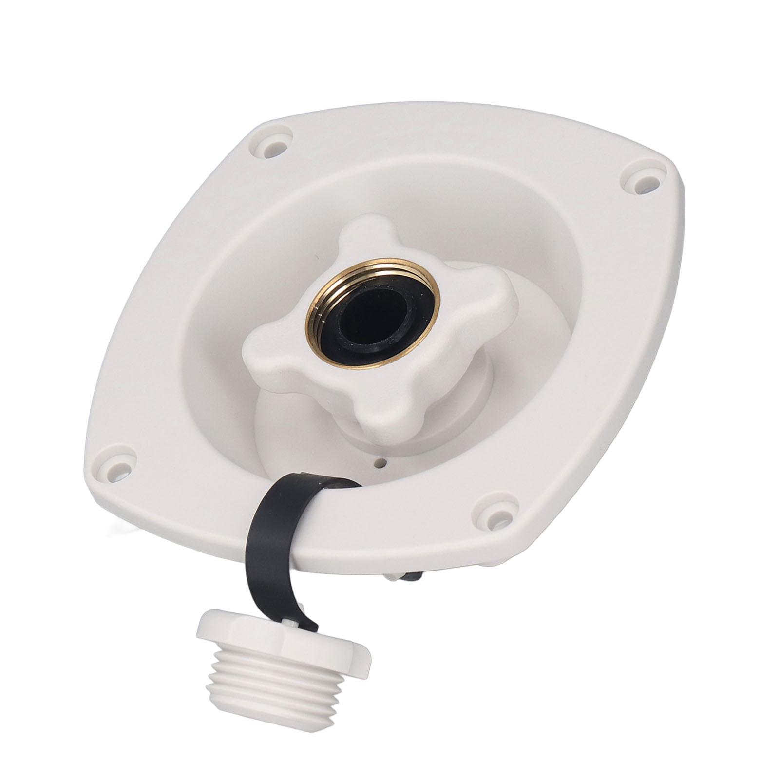 

Rv Wall Mount Water Inlet Pressure Regulated City Water Entry with Quick Connector for Trailer Camper Boat White белый