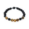 Jbans Classic Matte Tiger Onyx Mix Couple Bracelets (C1701-Ac345Bk)