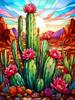 DIY Diamond Painted Flower Cactus Potted Plants Diamond Mosaic Embroidery Cross Embroidery Set Home Decoration Art Gifts 2024 5D