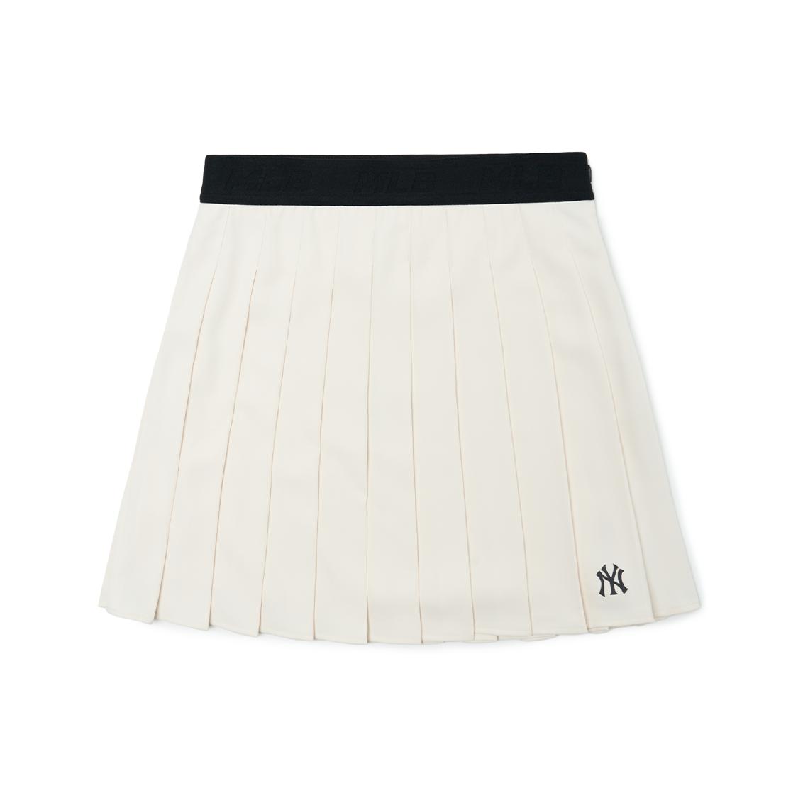 

New MLB New York Yankees Casual Short Skirts Women s Ivory 3FSKB0324-50CRS XS
