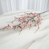 Artificial Cherry Blossom Branch with 5 Sub Branches 95cm Realistic Silk Flower Fake Peach Tree Branch for Wedding