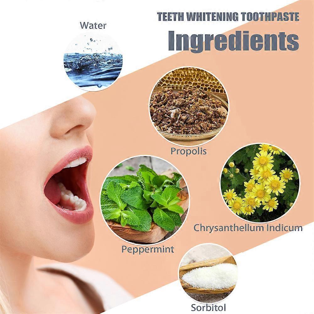 2pcs EELHOE Smoke Stain Removal White Toothpaste Yellow Tooth Stain Removal Mouth Odor Cleaning Teeth Dirt Cleaning Beautiful Teeth