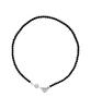 Sentiments No.435 [Black] Heart Onyx Necklace