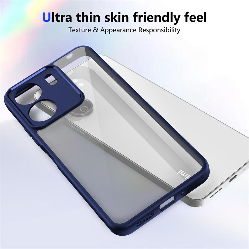 Transparent PC Soft TPU Cover For Xiaomi Redmi 13C 4G Poco C65 Case Clear Lens Protect Coque for Pocco Poko Little C65 Redmi13C