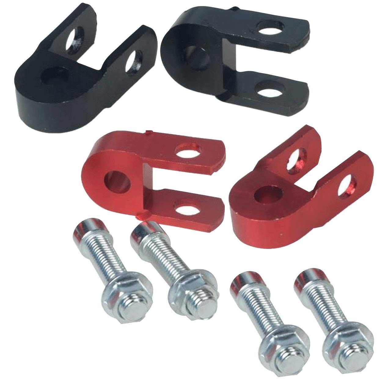 

HAMILO Велосипедные детали, Набор для подтяжки ягодиц, Адаптер для подтяжки бедер, Простая установка, Набор из 4 штук (Черный x Красный)