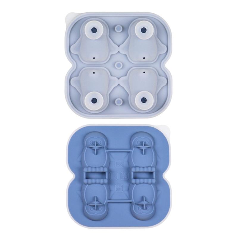 Diy Animal Handwork DIY Ice Creams Molds Silicones Popsicles Cheese Stick Molds with Lid Cake Stick Molds 4-link