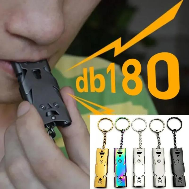 Emergency Whistle Keychain - Loud Decibel Portable Survival Tool For Outdoor Adventures And Camping