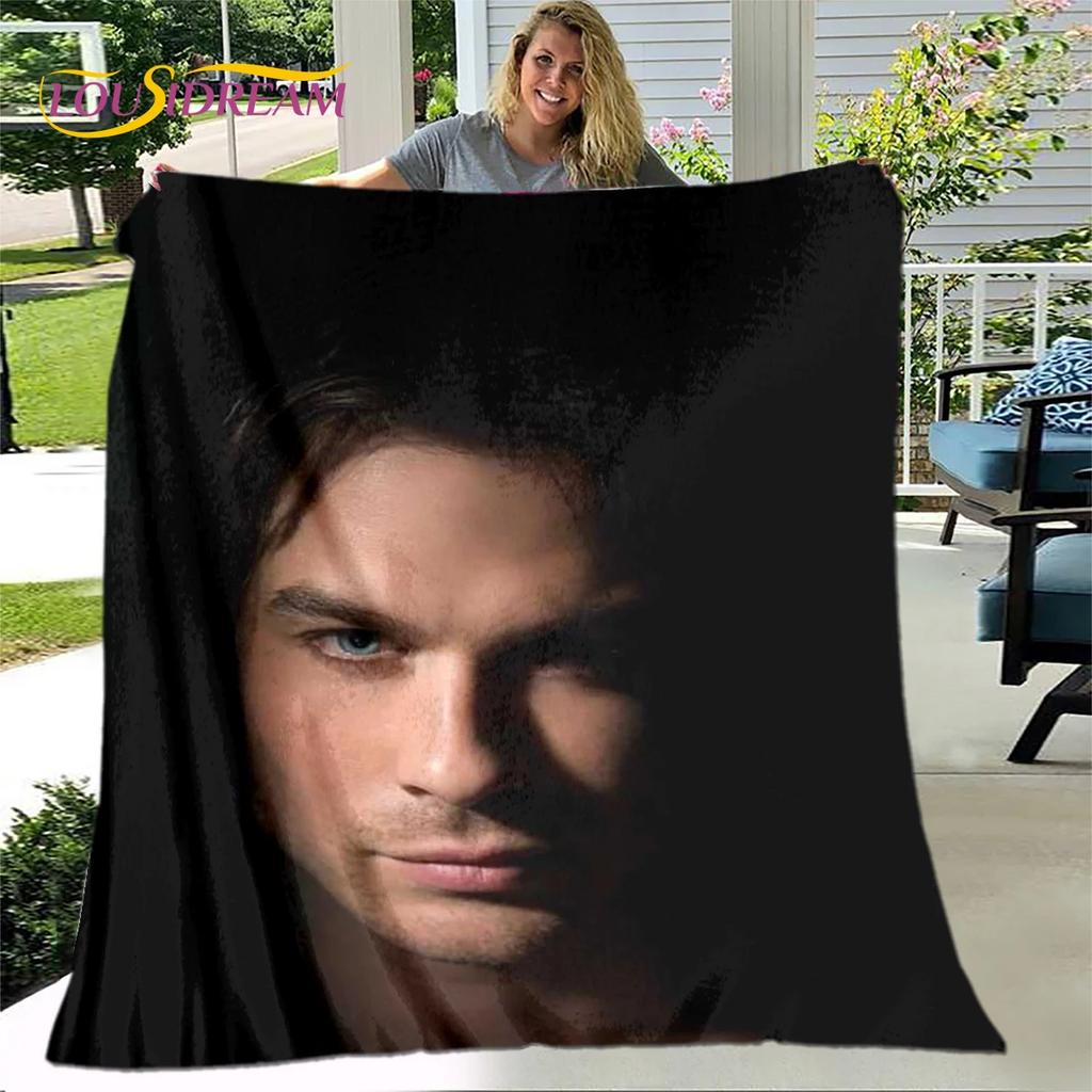 The Vampire Diaries Coperta Stampata, Coperta in Flanella, Coperta da Lancio, Coperta Morbida Calda per Soggiorno Camera da Letto Letti Divano Viaggio