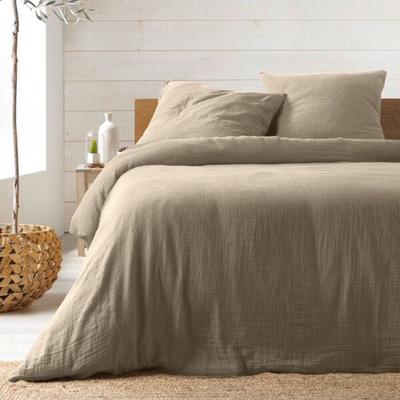 Bedding Set - LINEN PROMO - Alia - Cotton Gauze - 240 X 220 Cm - Sand