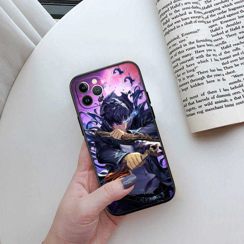 JO51 Solo Leveling Phone Case for iPhone 7 8 11 12 13 14 15 16 16E XS Pro Max XR X SE Samsung S20 S21 S22 S23 S24 FE Ultra Plus Lite S21S A55