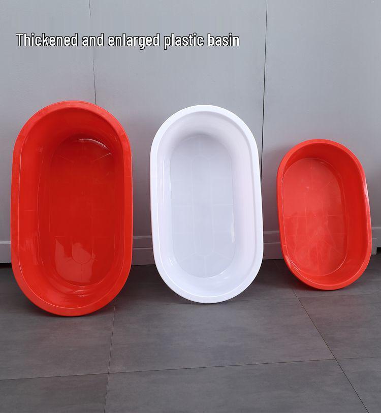 Stor Förtjockad Rektangulär Plastblötläggningskar för Vuxna och Barn