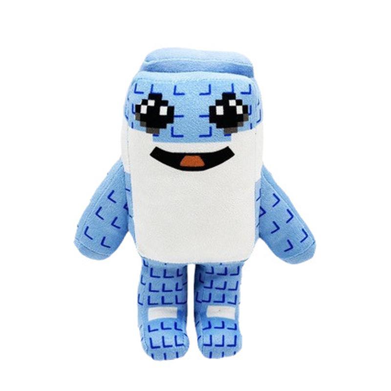 Roblox Pixel Shark Plush Doll Steal A Brainrot Game Peripheral Soft Stuffed Toy For Kids Game Fans Home Bedroom Decor