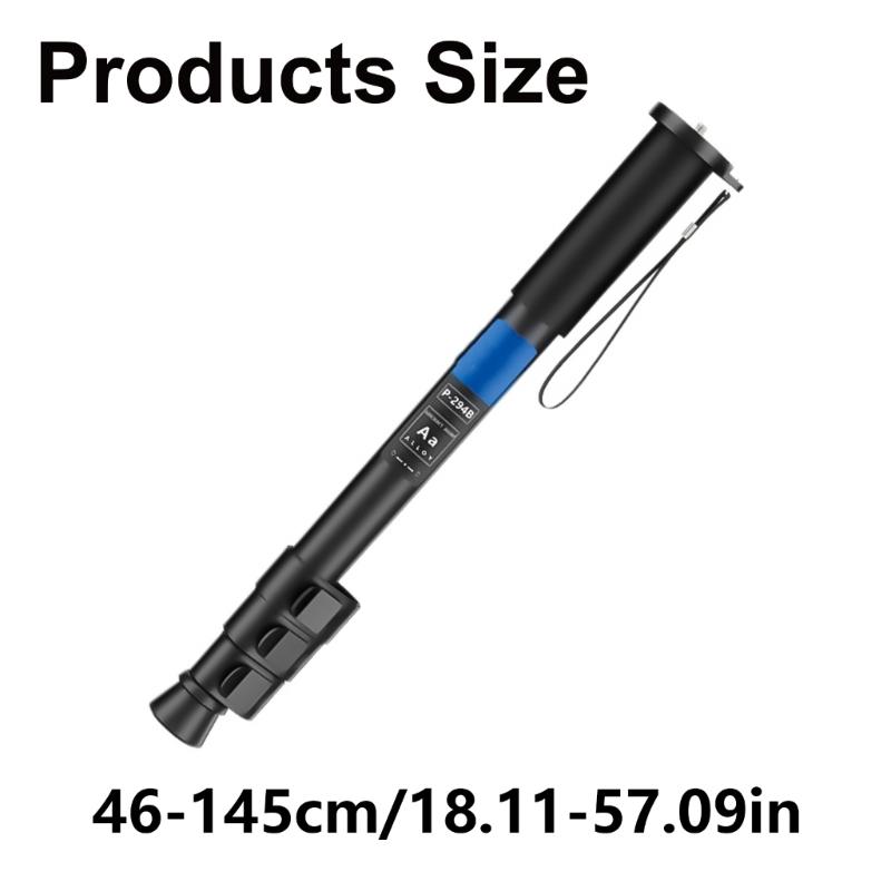 Aluminum Alloy Monopod Tripod Leg with 4 Sections and Dense Foam Grip Slip Resistant for DSLR Cameras
