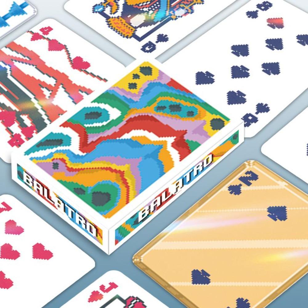 Balatro Pixel Art 9*6cm 54 Pcs Playing Cards - Retro 8-Bit Poker Deck for Gamers & Collectors - Unique Joker Designs