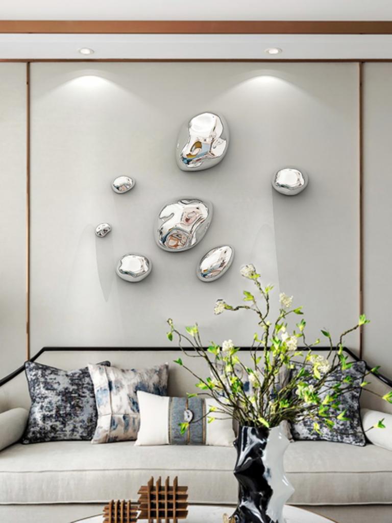 Wall Decoration Electroplated Stone Wall Decoration Hotel Shopping Mall Wall Ornaments Decorations Creativity Living Room Decor