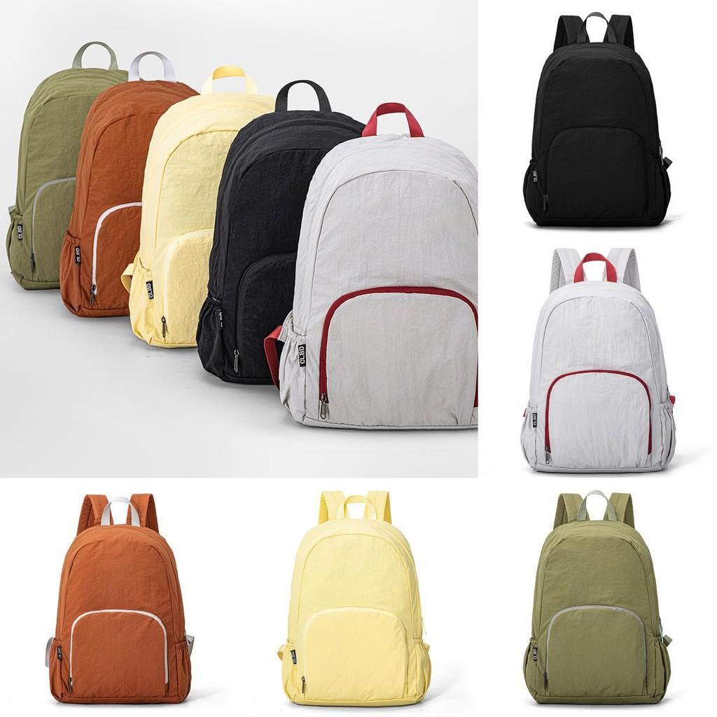 Blocking Simple Color Lightweight Neutral Backpack For Outdoor Sports And