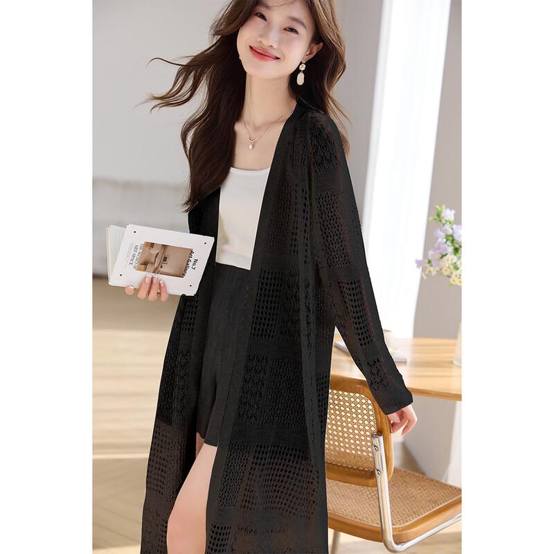 Sanpowa Women s Lightweight Knit Cardigan M