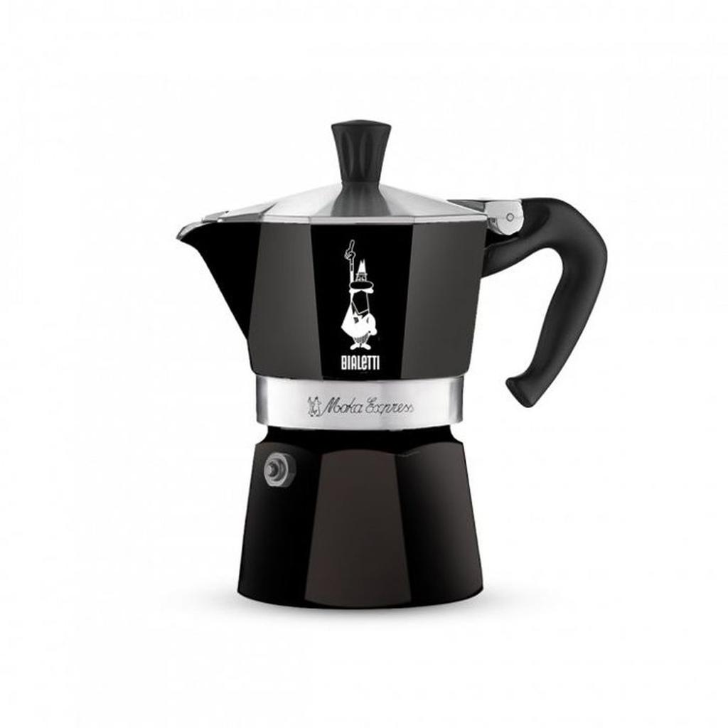Cafetiere italienne - BIALETTI - La Mokina - Tous feux sauf induction - 1 tasse - 40 ml - Noir