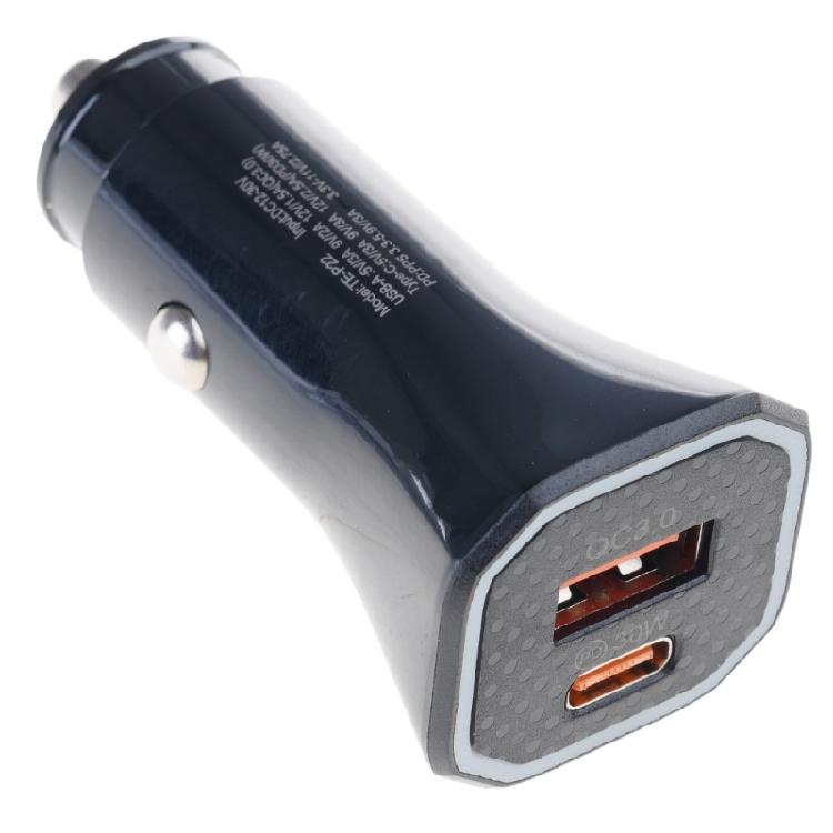 Portable 38W Double  USB Car Chargers Plastic Vehicle Chargers Simple Operate for Safe & Efficient Multiple Device Charg
