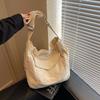 Fashion Texture Personalized Shoulder Bag Large Capacity Messenger Bag Commuter Student Tote Bag Simple Tutoring Bag
