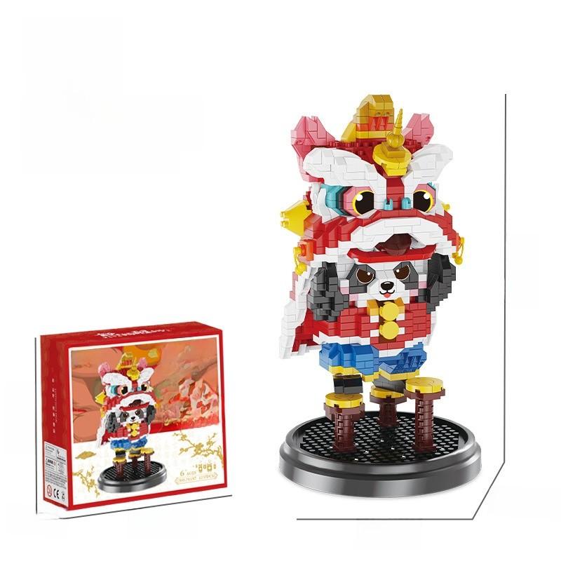 

Panda Dragon Micro Particle Building Blocks With Diy For Kids And Collectors Actress