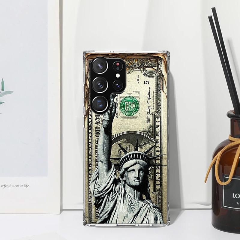 Banknote Dollar Cash Money Phone Case For Samsung Galaxy S26 S25 Edge S24 FE S23 S22 Ultra S21 Plus S20 + Art Fundas Back Cover