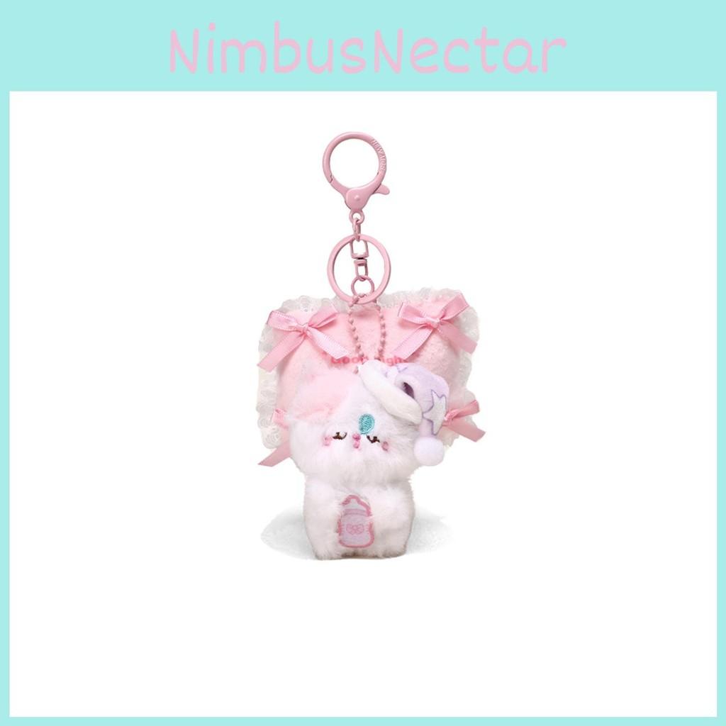 Sleeping Rabbit Cat Plush Pendant With Pillow Design For Kid And Collectors Gift