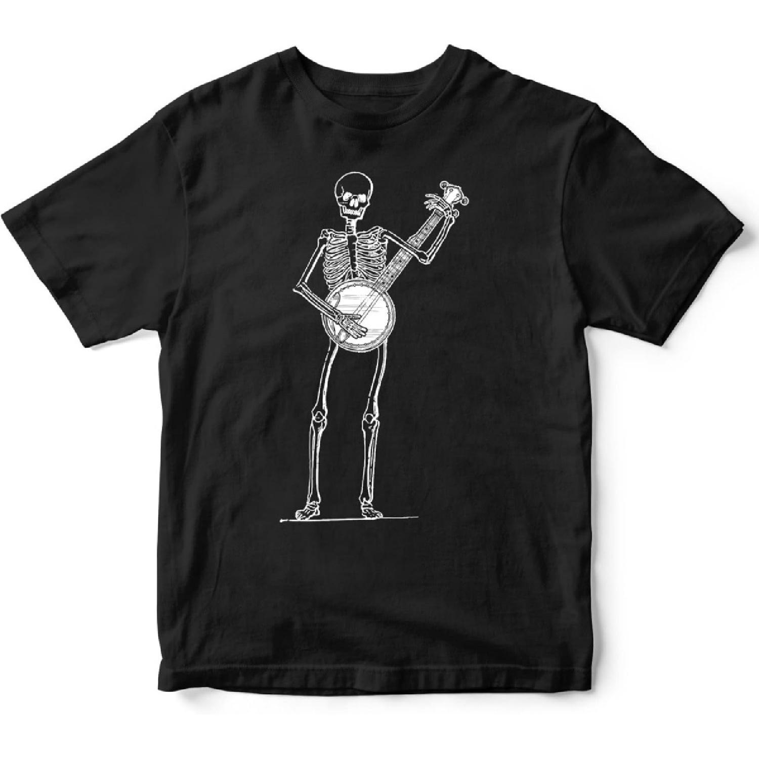 

Banjo Ukelele Player Tshirt Vintage Dancing Skeleton Playing Banjo Ukelele Gift T-Shirt for Men Women, Black, Large XXXXXL різнокольоровий
