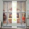 Weihnachtsfenster Geschenkbox Kamin Modern Tüll Vorhänge Für Wohnzimmer Schlafzimmer Zuhause Küche Fenster Transparente Vorhänge
