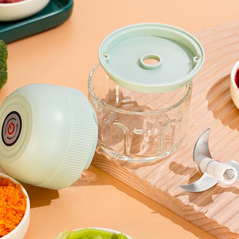 260Ml Electric Mini Garlic Chopper Usb Meat Grinder Ginger Vegetable Crusher With Safety Switch Portable Small Food Processor