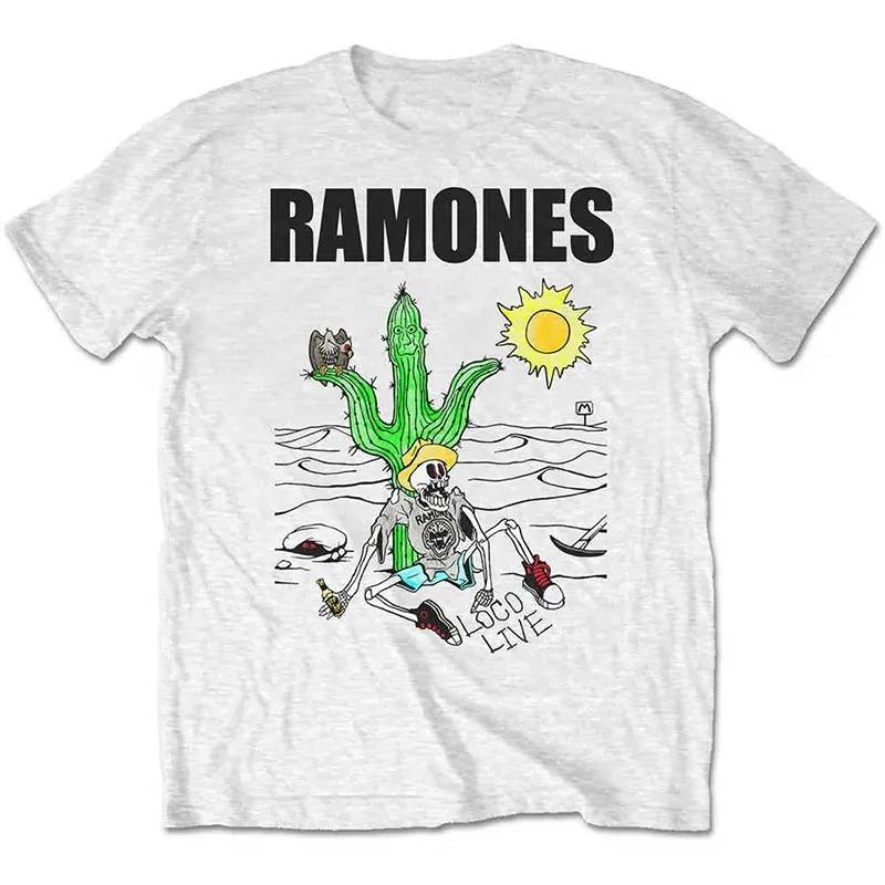 2026 Summer The Ramones Legendary American Punk Band Rock Music Print Shortsleeved Tshirt Suitable For Both Unisex And Unisex Top