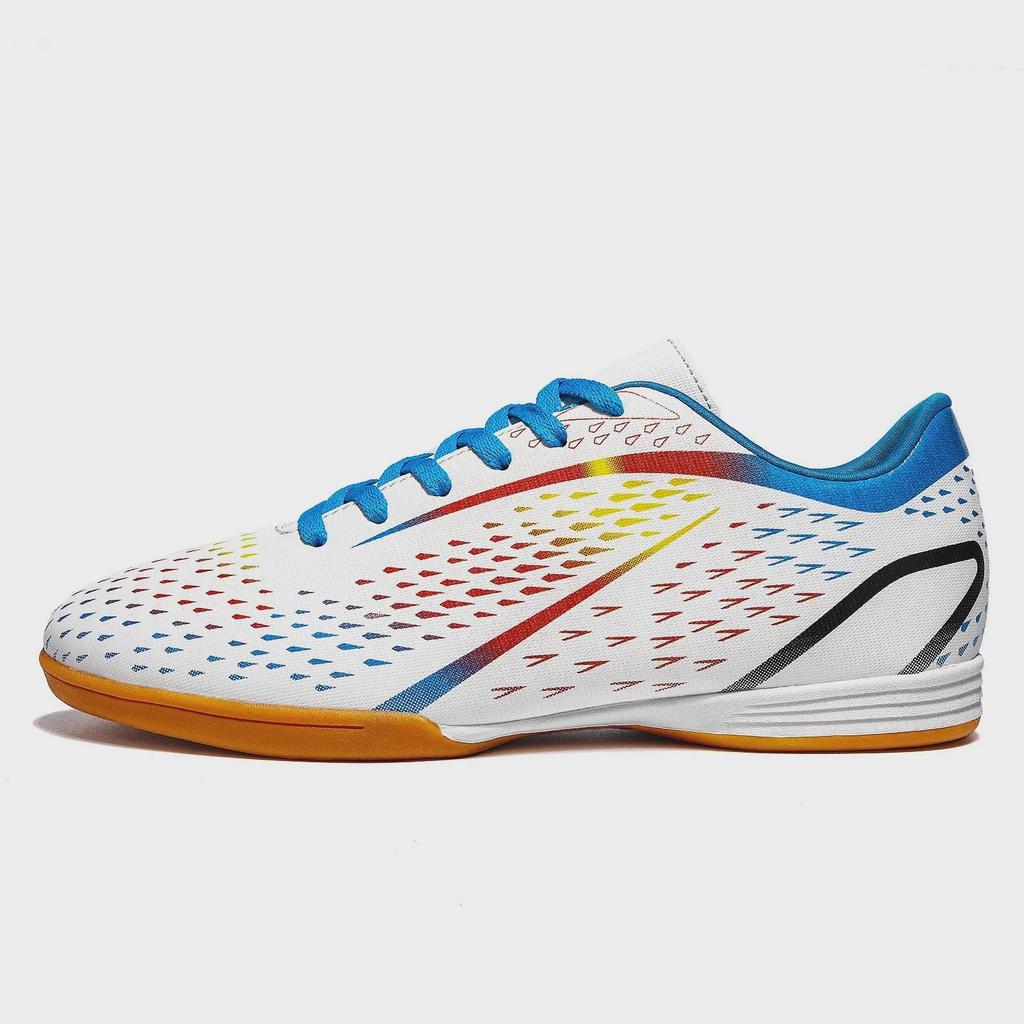 Kinder Hallenfußballschuhe mit Rutschfester Sohle für Jungen und Mädchen - Fünf-gegen-Fünf, Flache Hartplatzsohle