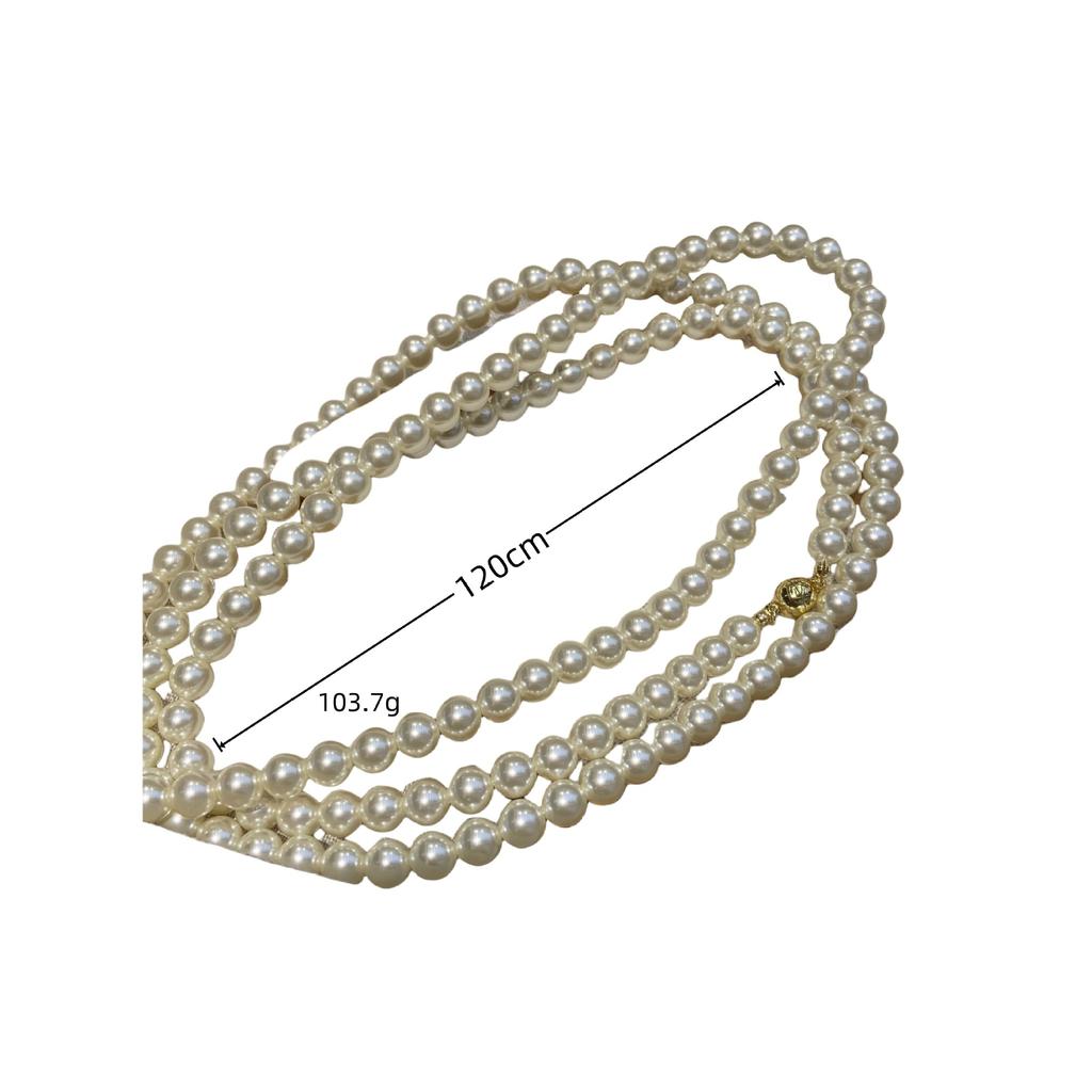 High-End Autumn And Winter Long Necklace Women'S High-End Atmosphere Fashionable Super Long Multi-Layer Stacked Sweater Chain