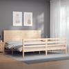 VidaXL Cadre de lit avec tête de lit 200x200 cm bois massif 3194656